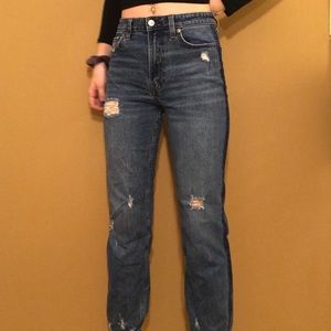 Simone High Rise Ankle Straight Jeans